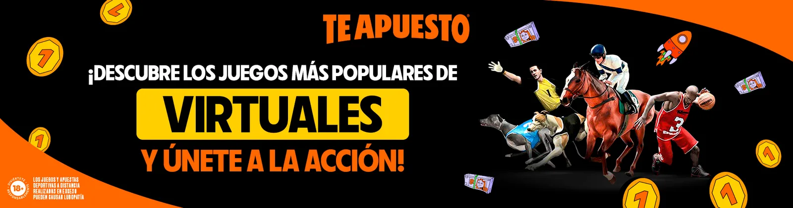 Banner que reúne personajes de varios títulos virtuales distintos dentro de una sola pieza.
